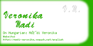 veronika madi business card